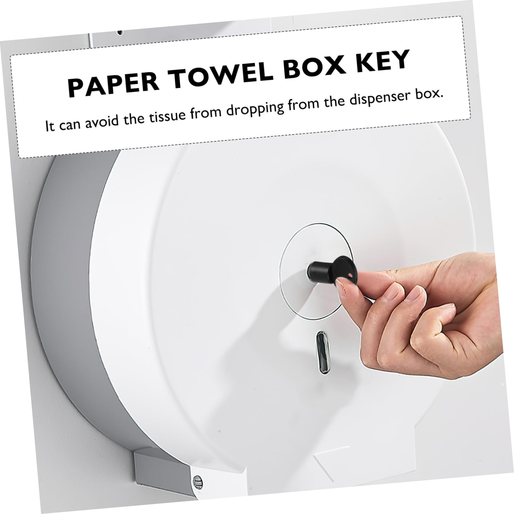 MUCKLILY 2sets Tissue Box Key Toilet Tissue Commercial Paper Towel Dispenser Keys Paper Dispenser Key Paper Towel Key Commercial Toilet Dispenser Key Commercial Dispenser Keys Plastic 2pcs*2
