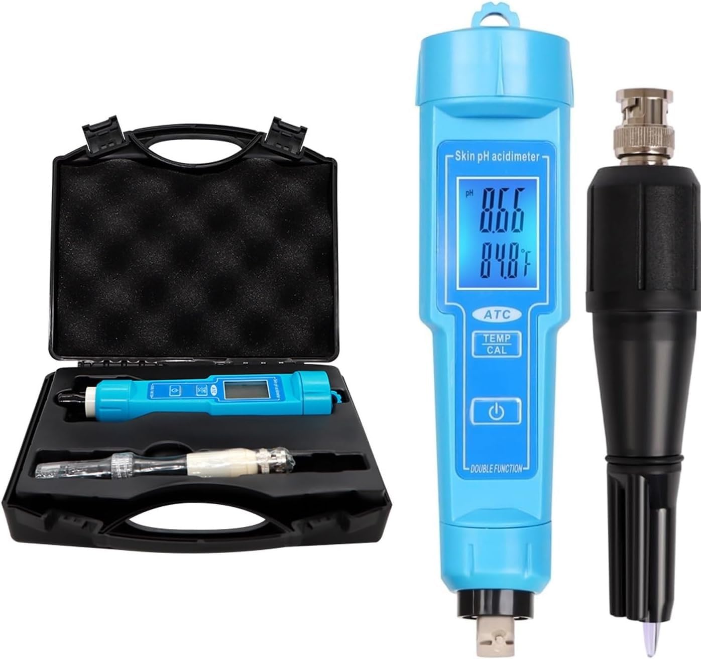 Professional PH I Termometr, Cyfrowy Tester PH Z Ekranem LCD, Automatyczna Kalibracja, Precyzja ±0.1pH, Do Wody, Gleby, Mleka I Użycia W Laboratorium