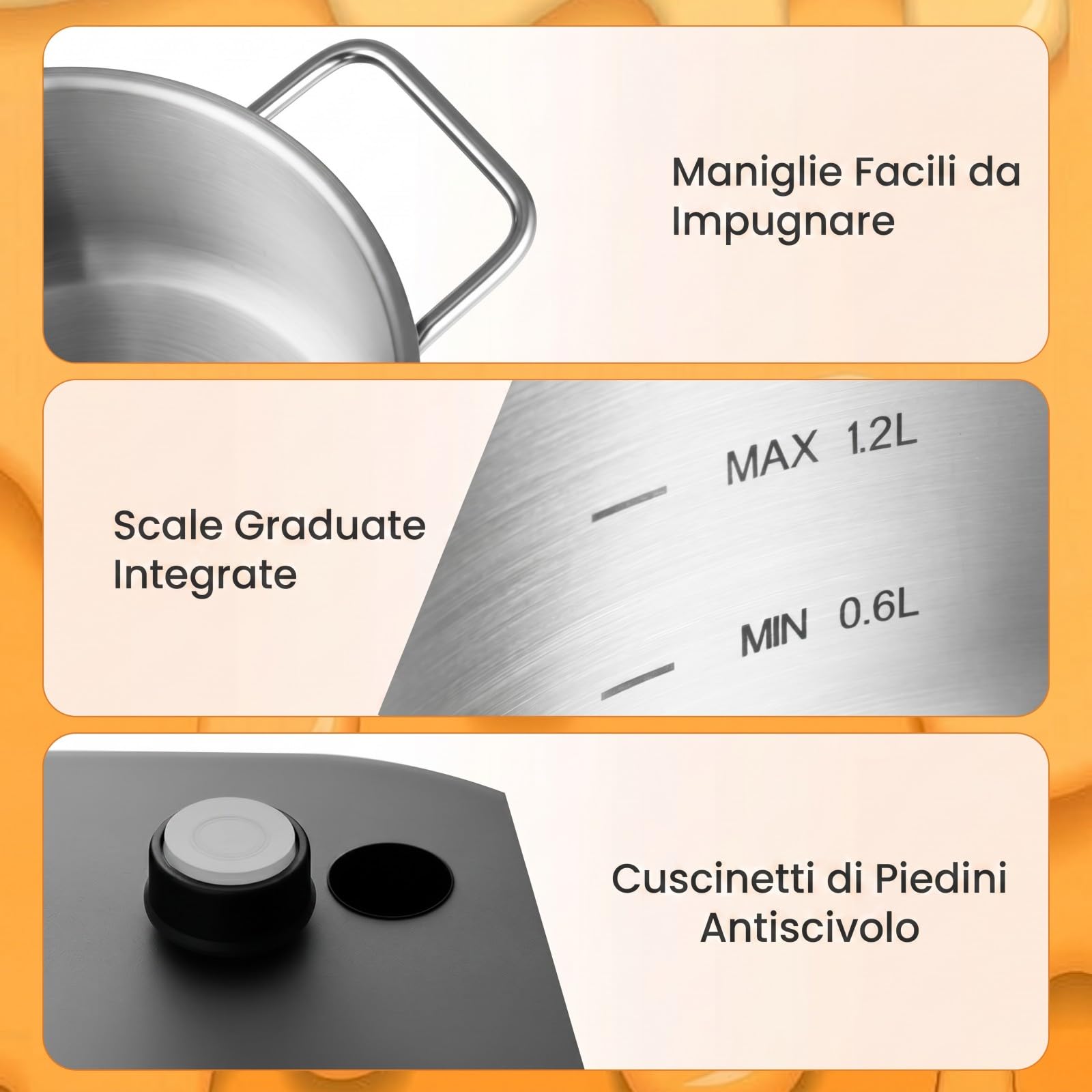 COSTWAY 3 L Set Fonduta Elettrica, Fondue per Formaggio, Bourguignonne, Cioccolato con 6 Forchette, Pentola Antiaderente e Paraspuzzi, Temperatura Regolabile, in Acciaio Inox, Rimovibile e Lavabile