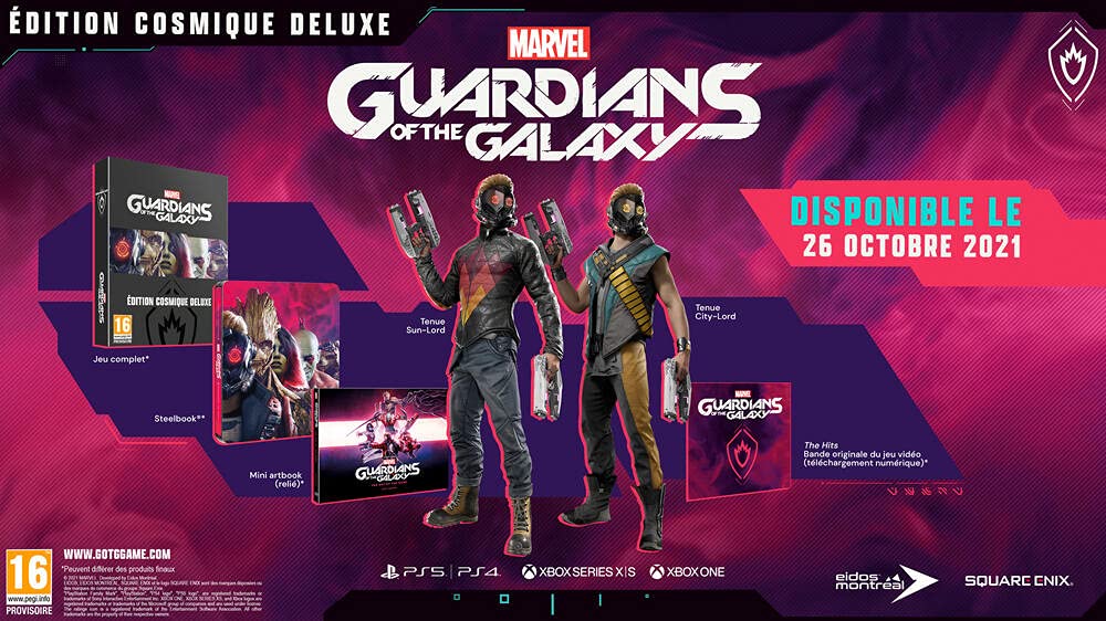 Marvel Guardian of The Galaxy Cosmic Deluxe Ed - Actualización PS5 Incluye