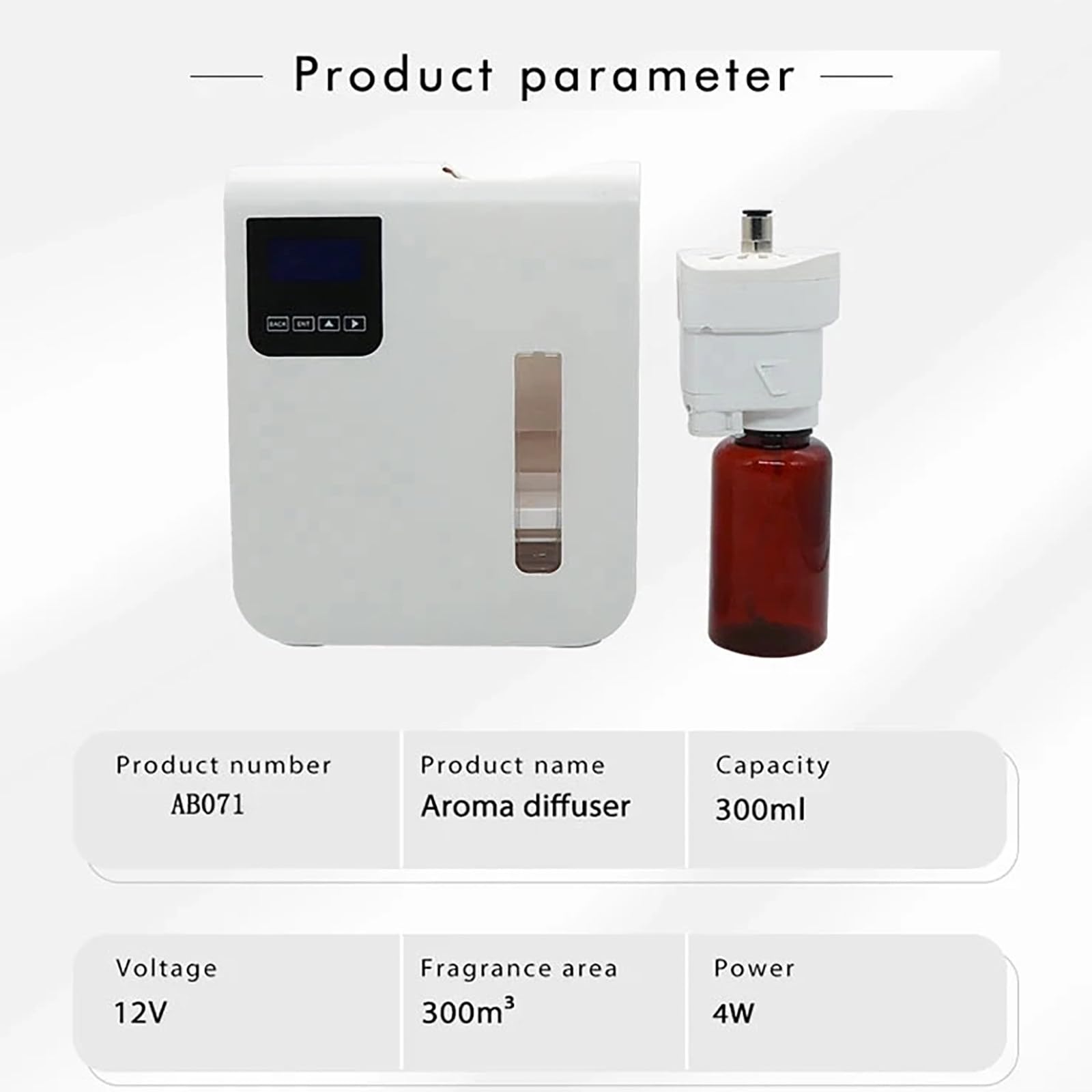 Diffusore di aromi di oli essenziali (controllo app), funzione timer automatico WiFi intelligente, copertura (150 m³) + capacità serbatoio acqua: 300 ml, per grandi stanze, affari,