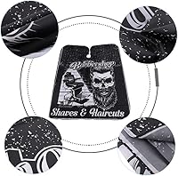 Vista 7 de Corte de pelo de corte de pelo salón de peluquería Cabo de peluquería Delantal de peluquería Vestido de envoltura de nylon de corte de, Negro