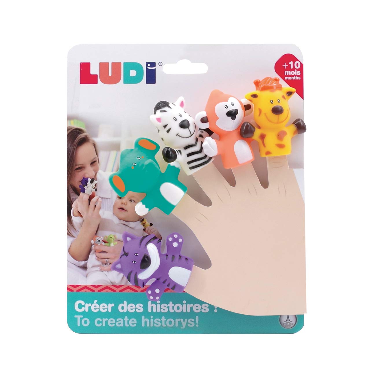 Hama LUDI 30074 Savanne Savannah lalki na palce, rozmiar M