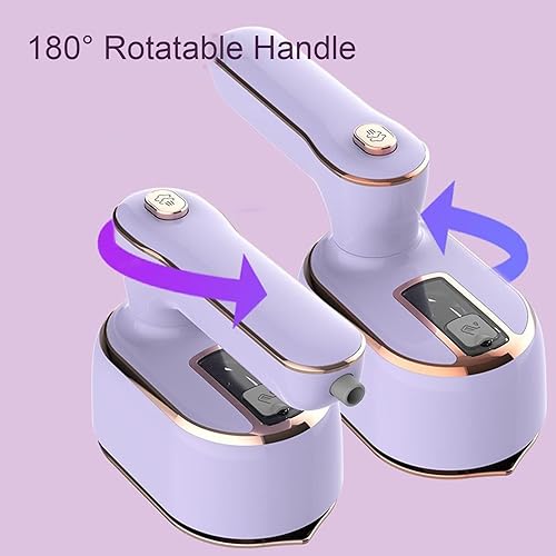 Miniatura 4 de Mini vaporizador para ropa, plancha de vapor 2 en 1 y vaporizador de ropa, plancha de vapor de mano giratoria de 180 para ropa, plancha de vapor de