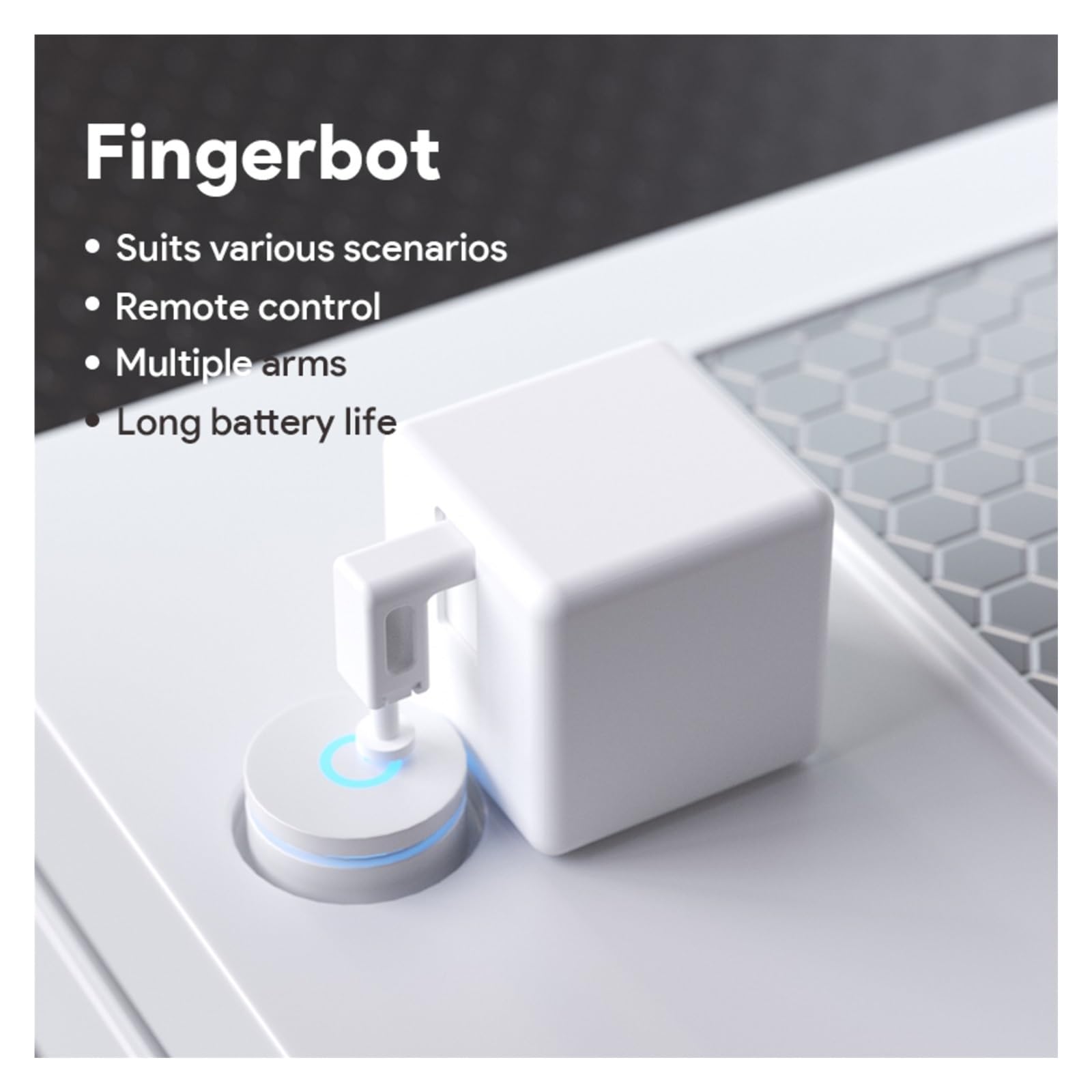 Przycisk, Bluetooth Smart Fingerbot Switch Bot Przycisk Pusher Zdalne Sterowanie Praca W Domu Do pokoju(White 1pc)