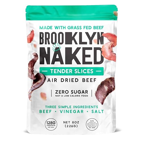 Miniatura 2 de Brooklyn Biltong - Air Dried Grass Fed Beef Snack, South African Beef Jerky - Whole30 Approved, Paleo, Keto, Gluten Free, Sugar Free, Made in USA -