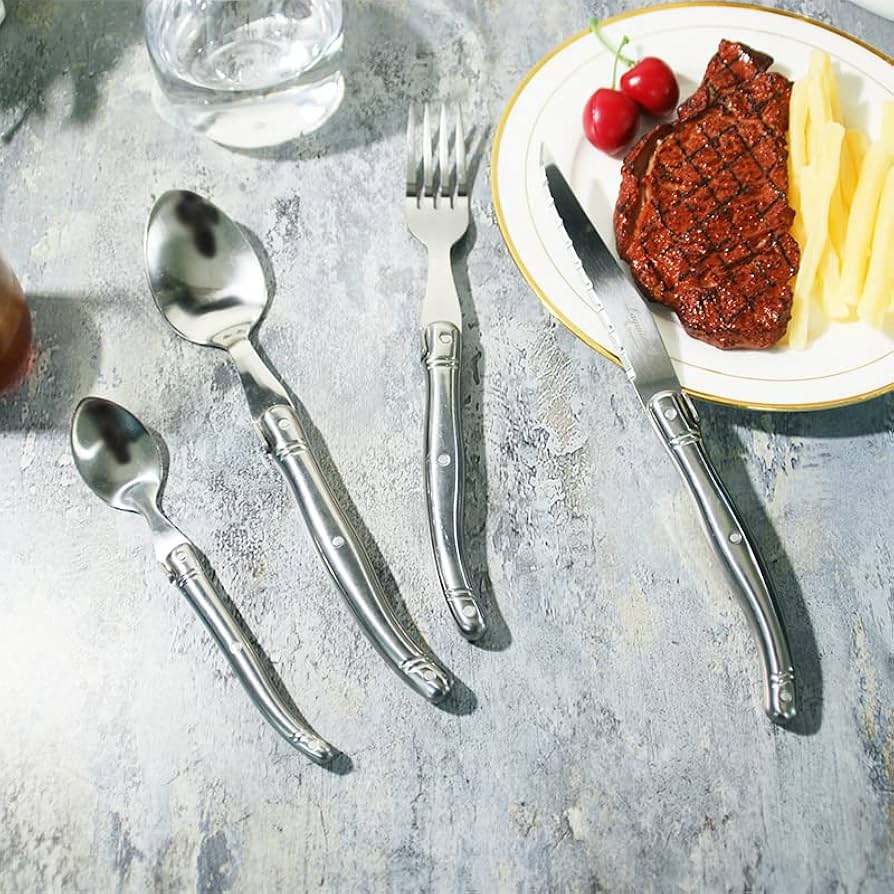 Laguiole (シルバーステンレス)カトラリーセット 24本入り Laguiole Eliteカトラリーセット 24本入りシルバーステンレス