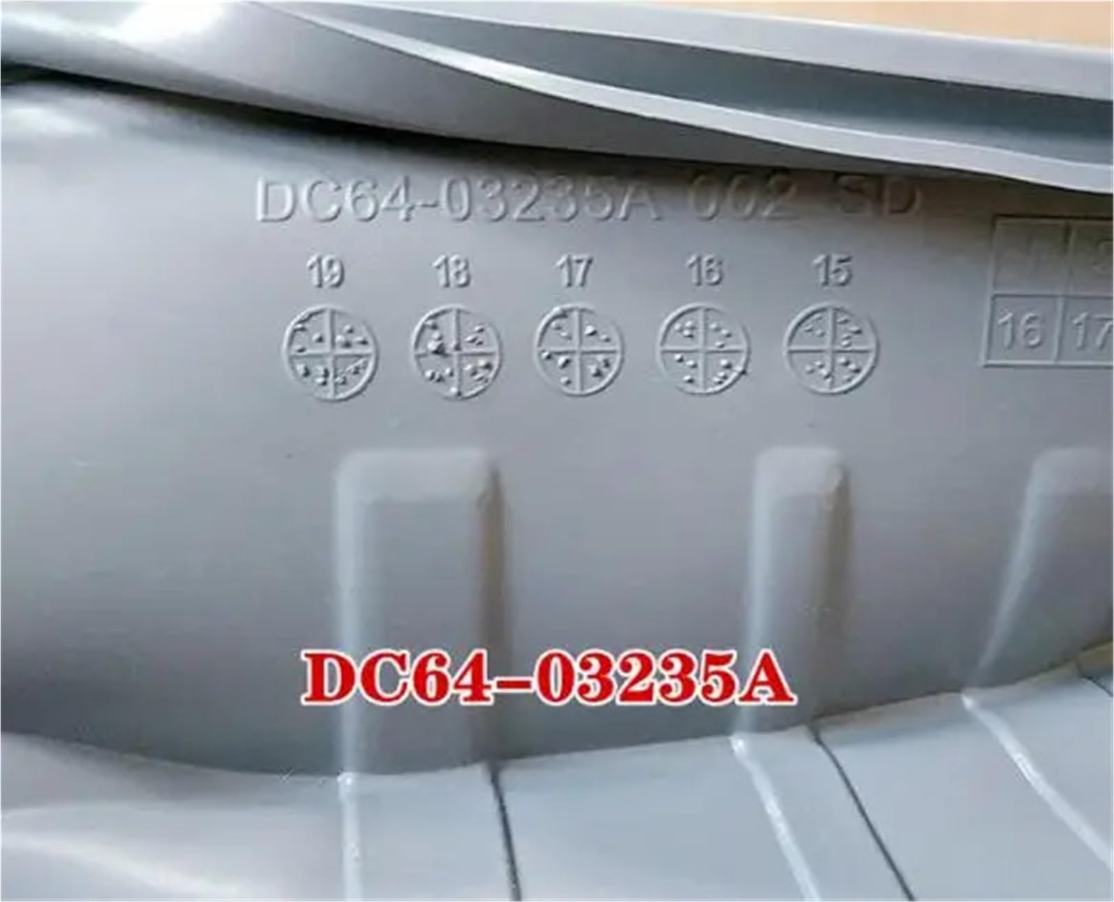 Pierścień uszczelniający drzwi DC64-03235A DC64-03235B, kompatybilny z Samsung, gumowe części zamienne do pralki bębnowej
