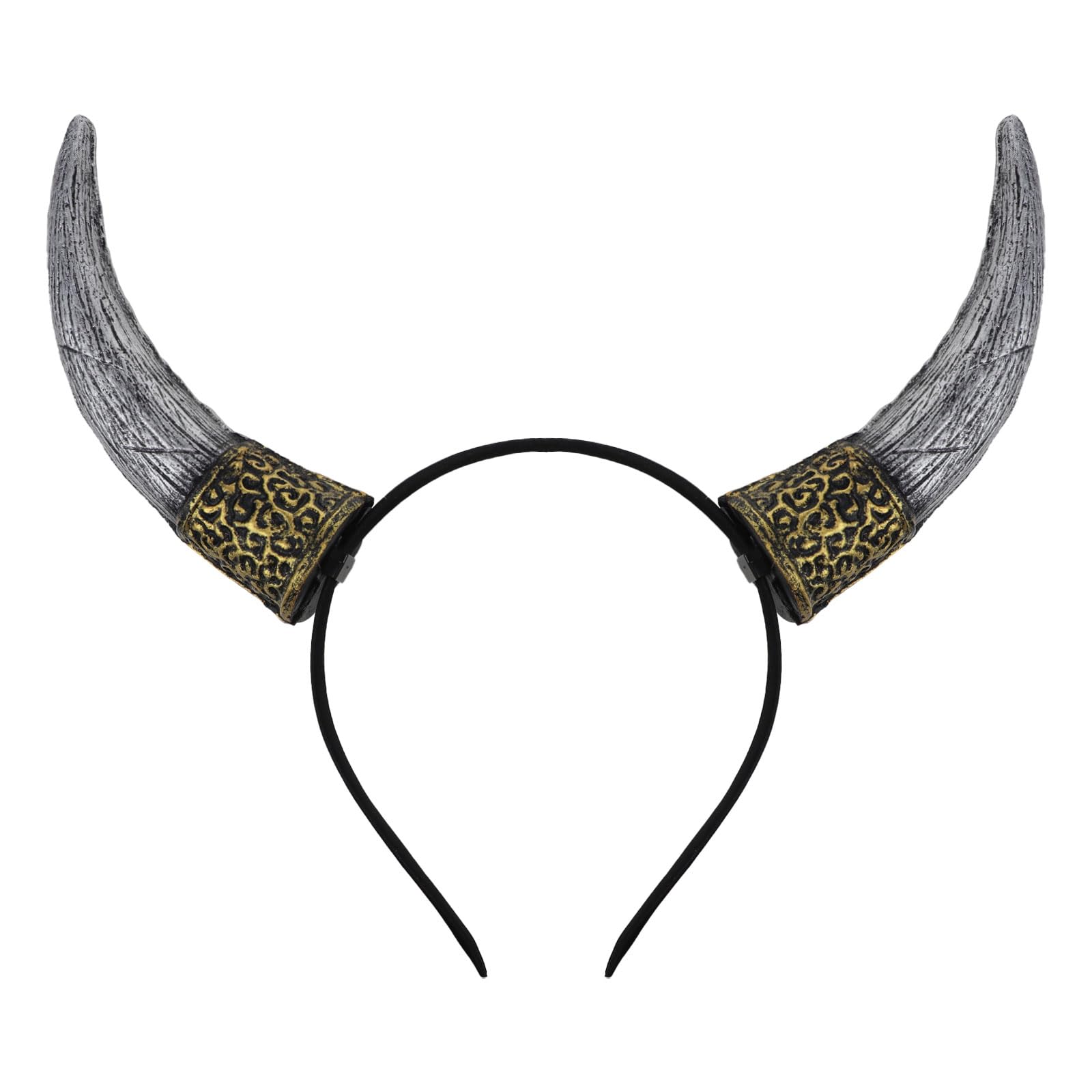 Moonlove Bull Horn Fancy Dress Headband Halloween Viking Devil Hair Hoop