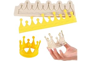 3D Crown Fondant Mold for Royal Confections