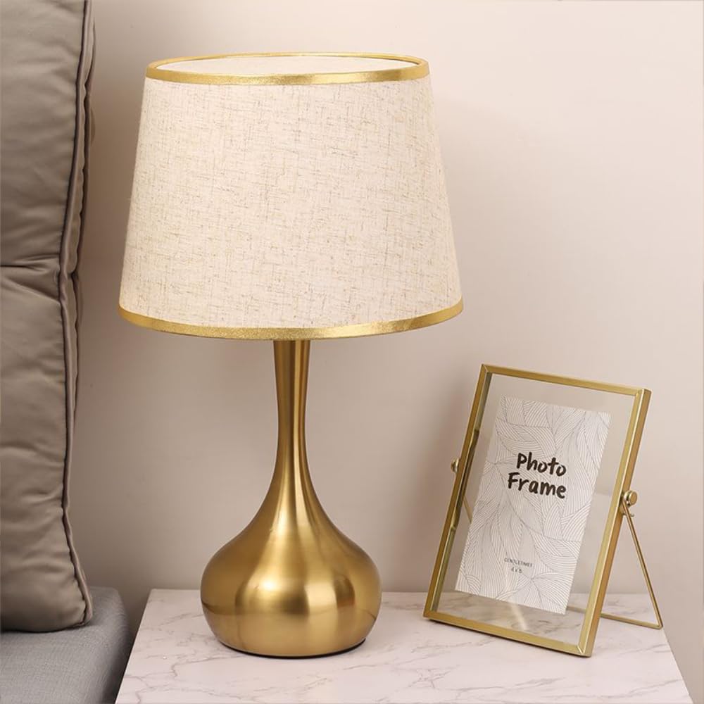 XINYASEE Lámpara de mesa de cerámica Lámpara de mesa E27 para dormitorio, sala de estar, lámpara de noche, lámpara de escritorio LED para iluminación interior (bombilla no incluida) (Blanco)