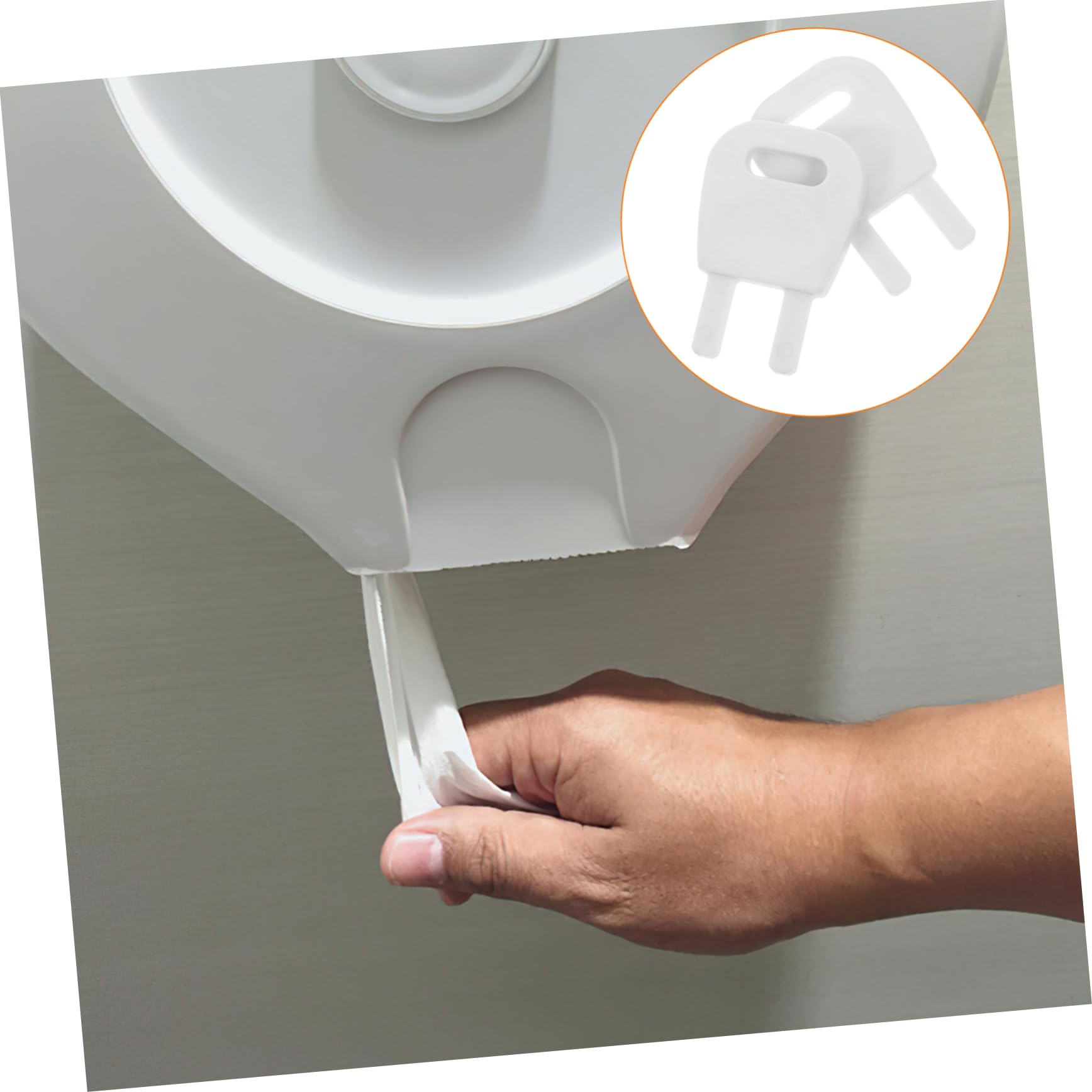 OSOLADY 4sets Toilet Paper Dispenser Key Paper Roll Dispenser Key Replacement 2pcs*4