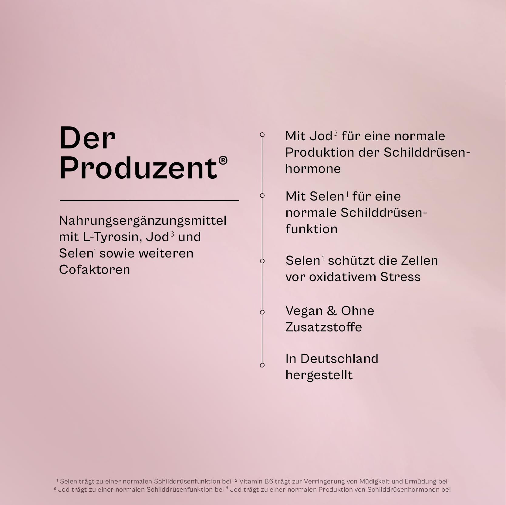 miavola® der Produzent® Schilddrüsen-Komplex mit L-Tyrosin, Jod, Selen, Zink & 8 B-Vitaminen + Cofaktoren - 60 Kapseln hochdosiert & vegan