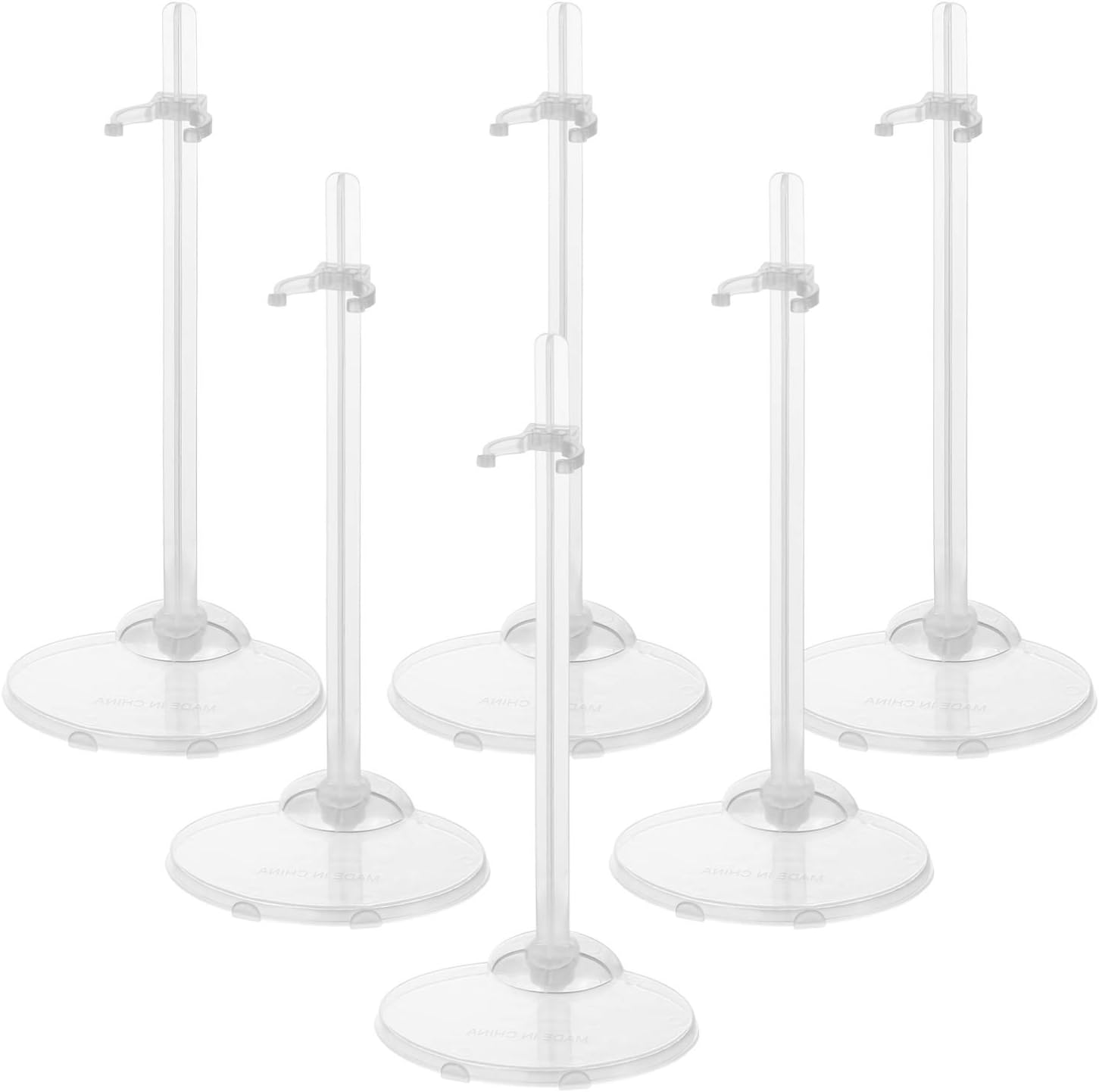 MILISTEN 12PCS Doll Stand Transparent Doll Stand Plastic Doll Display