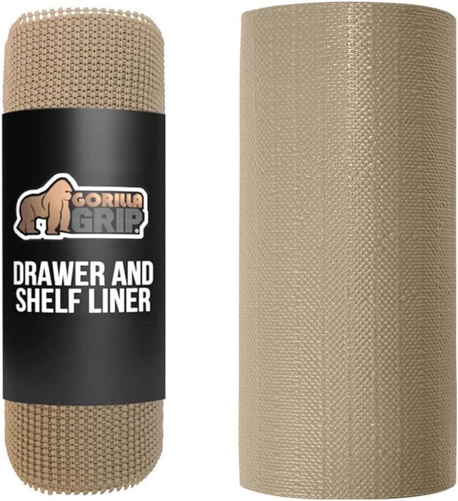 Gorilla Grip Drawer Liner and Smooth Drawer Liner, Shelf
