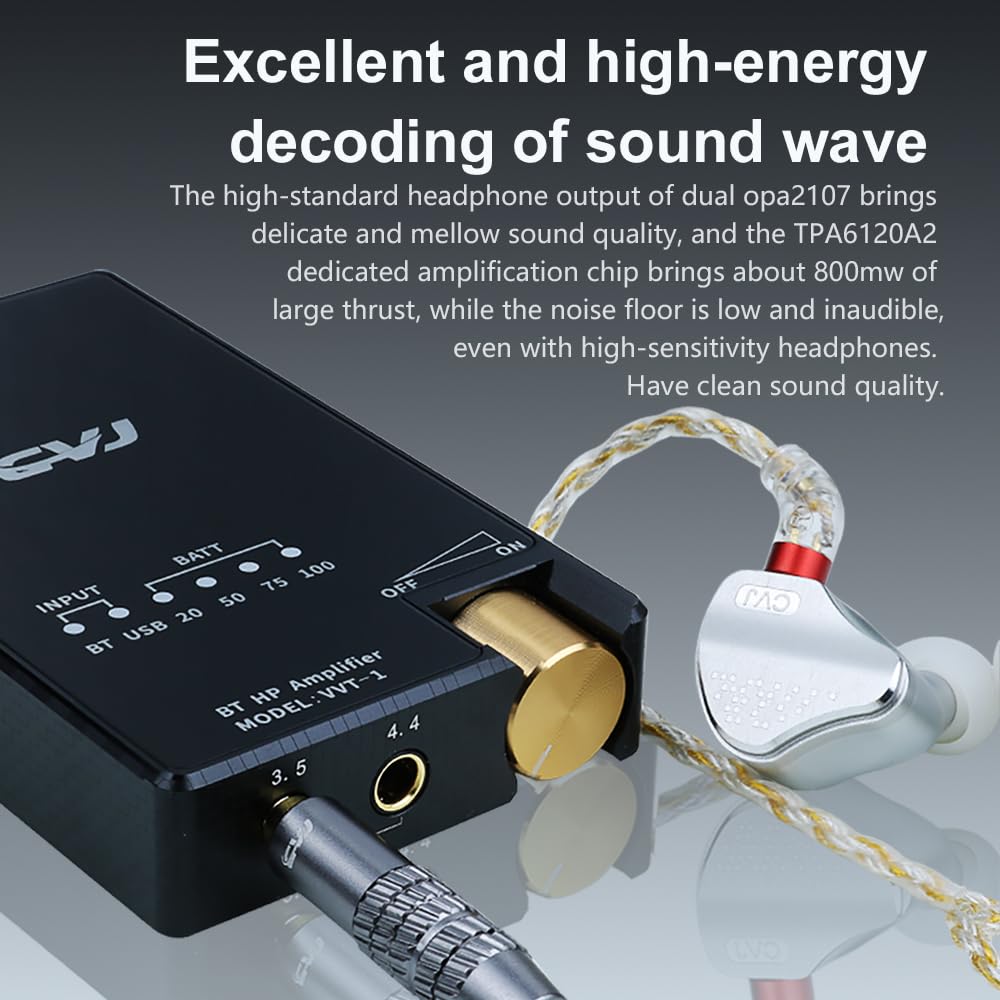 Amazon.co.jp: HiFiGo CVJ VVT-1 ポータブル ヘッドフォン アンプ 
