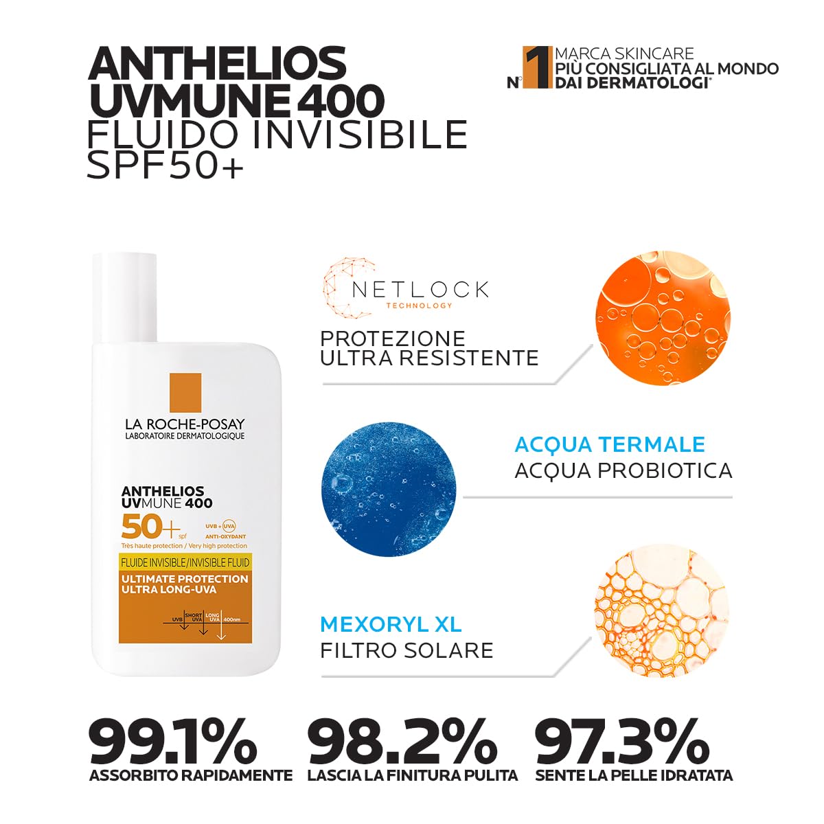 La Roche-Posay Mela B3 Serum gegen Flecken 30 ml + Anthelios UVMune 400 Unsichtbare Flüssigkeit SPF50+ 50 ml | Gesichtsbehandlung & Sonnenschutz