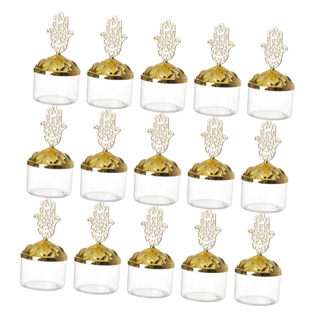 Scatole Portaconfetti per Feste Design con Coperchio 24 in Plastica Riutilizzabile e Conservazione Pratica di Dolci Matrimonio
