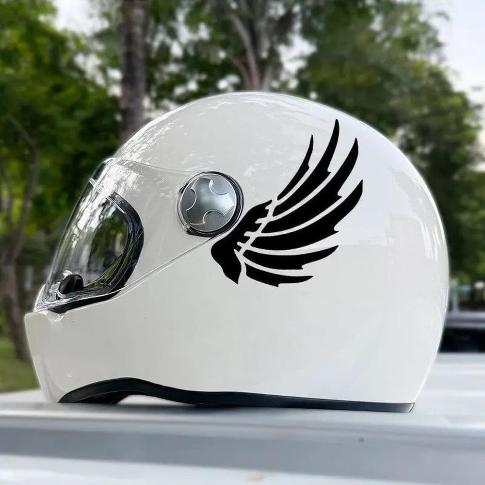 2pcs Motorcycle Stickers Waterproof Durable Scratch-Resistant Self-Adhesive Decals for Vehicle Helmet