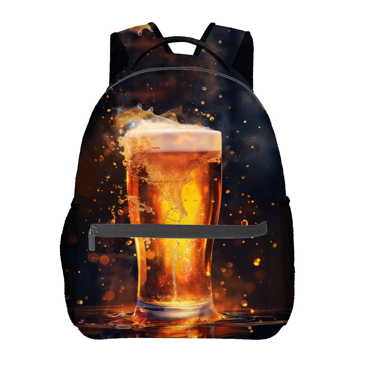 VANZEV Beer Glass Backpack Travel Backpacks Laptop Rucksack,School Bookbag for Women Kids Boys Girls,Fun Back Pack Accessories Bags,Ideal Gifts for