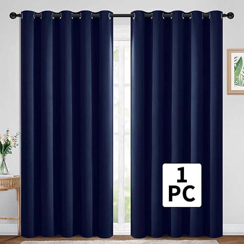Miniatura 2 de Yakamok Panel de cortina de puerta de patio, cortinas aislantes para puerta corrediza, cortinas con ojales, cortinas extra anchas, cortinas para