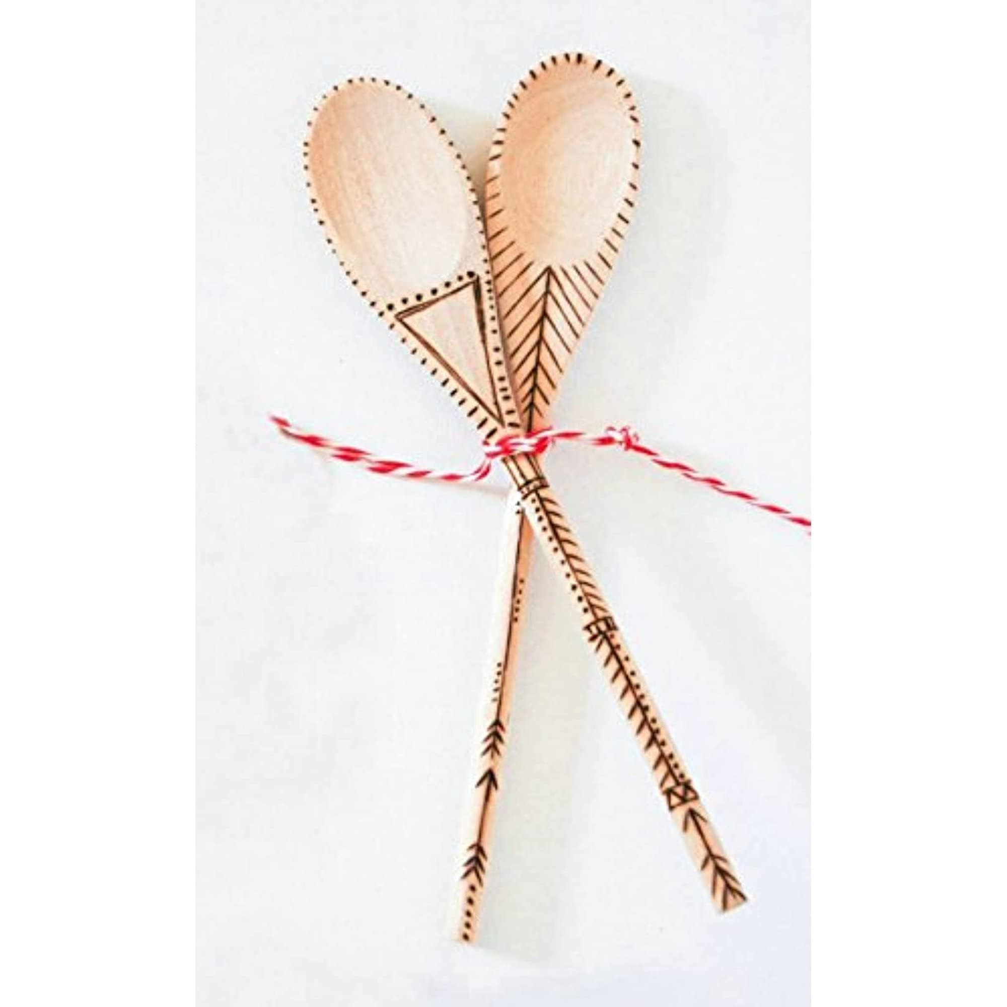 Kitchen Wooden Spoons Mixing Baking Serving Utensils Puppets 10 In - 12 Pack - Image 4