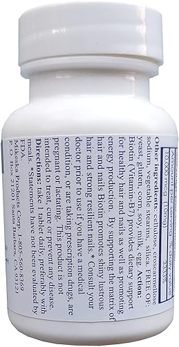 Miniatura 3 de Biotin 10000 mcg 500 Tablets for Hair Growth Skin Strong Nails biotin 10mg