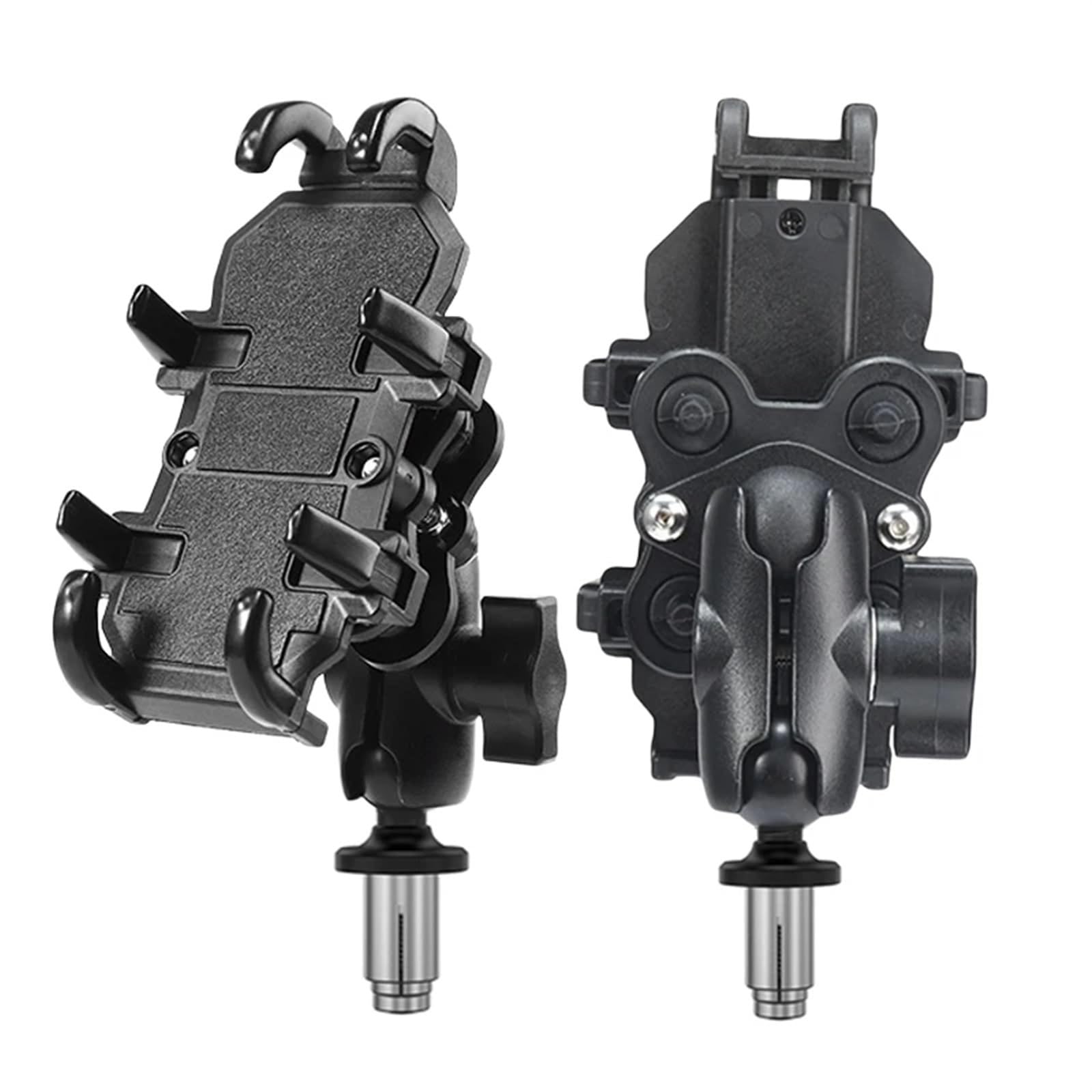 Supporto Cellulare Moto Supporto Telefono Bici Moto Attacco Manubrio Forcella Ammortizzato Clip GPS Cellulare Antiurto 4.7-7.1 Pollici(Handlebar)
