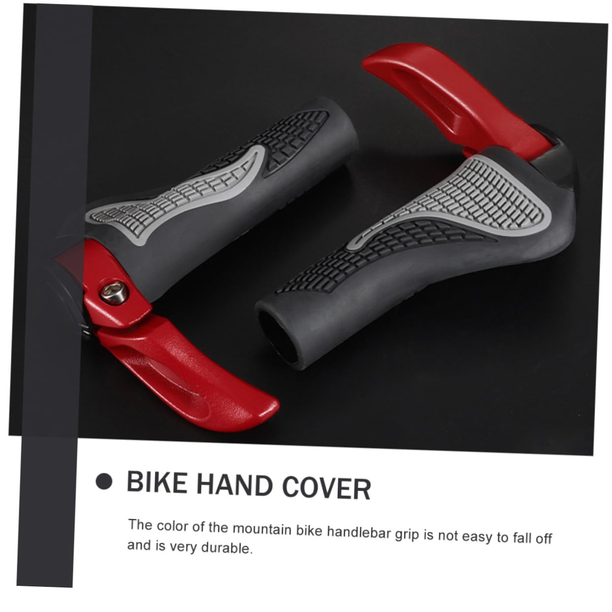 Toyvian Housse De Guidon De Vélo en Alliage D'Aluminium Poignées De Guidon Universelles Caoutchouc Rouge
