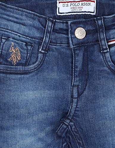 Image of U.S. POLO ASSN. Boys Grey Acid Wash Skinny Fit Jeans