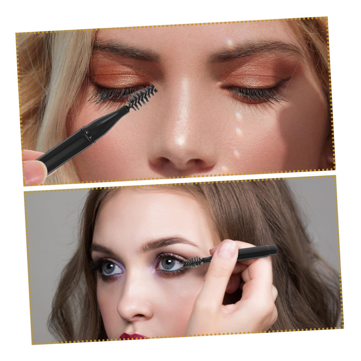 Healeved Stk Spiral-augenbrauenbürste Make-up Pinsel Wimpernbürste Augenbrauenstab Augenbrauenpinsel Brauenbürsten Wimpernstäbe Mascara-zauberstab Kamm Kurzes Spiel Mit Deckel Nylon