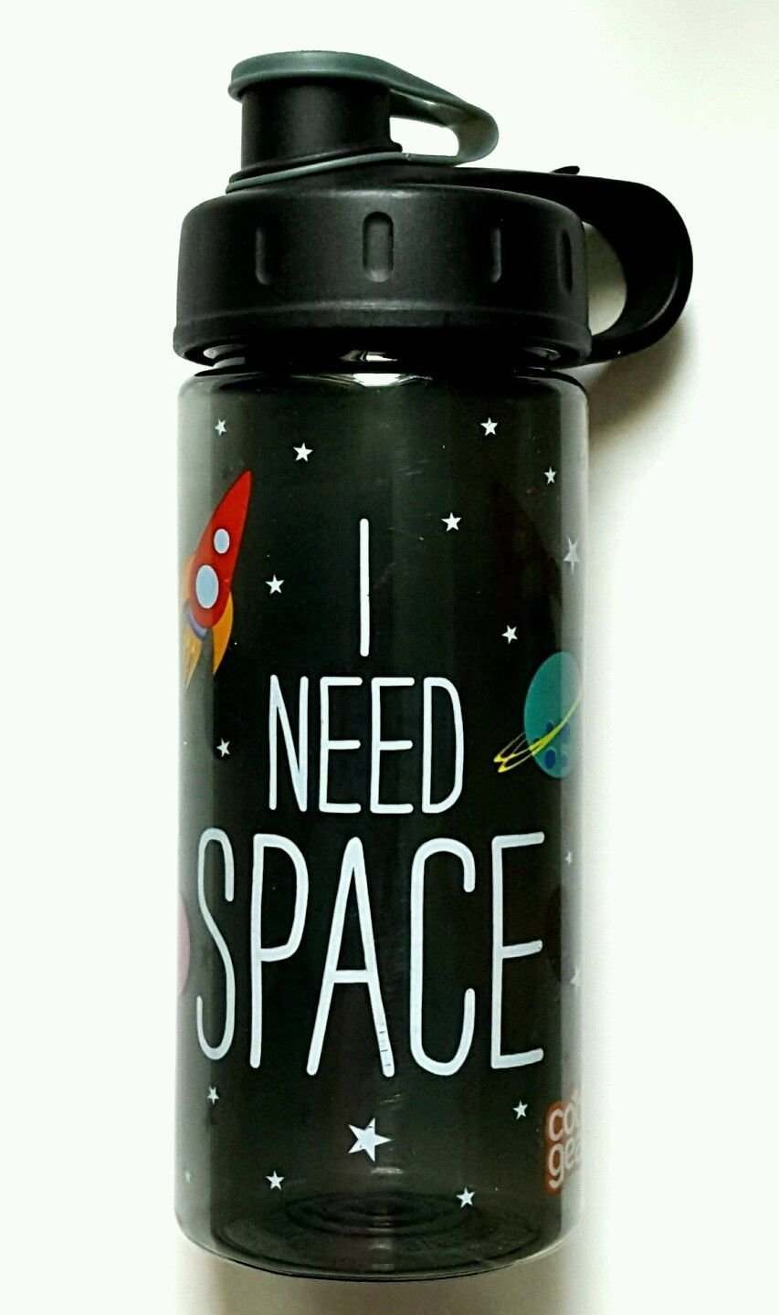 Cool Gear Water Bottle with Fun Phrase - Purple Green Gray Blue Pink Gray