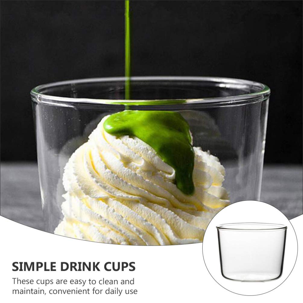 Ciotole da dessert in vetro, 4 pezzi Ciotole for gelato Coppe rotonde for mousse Ciotole in vetro trasparente Piccole ciotole da dessert for dessert, snack, caramelle, salse, budino, yogurt, mousse /7