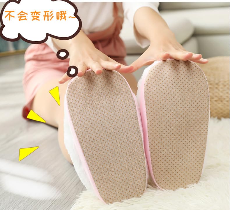 ZONTO Pantofole Scarpe in Lana Cartone Animato Scarpe di Cotone Inverno Calda Pavimento Interno Non Slittata Sacca Coppia con Le Pantofole-35-42 Iarde,G