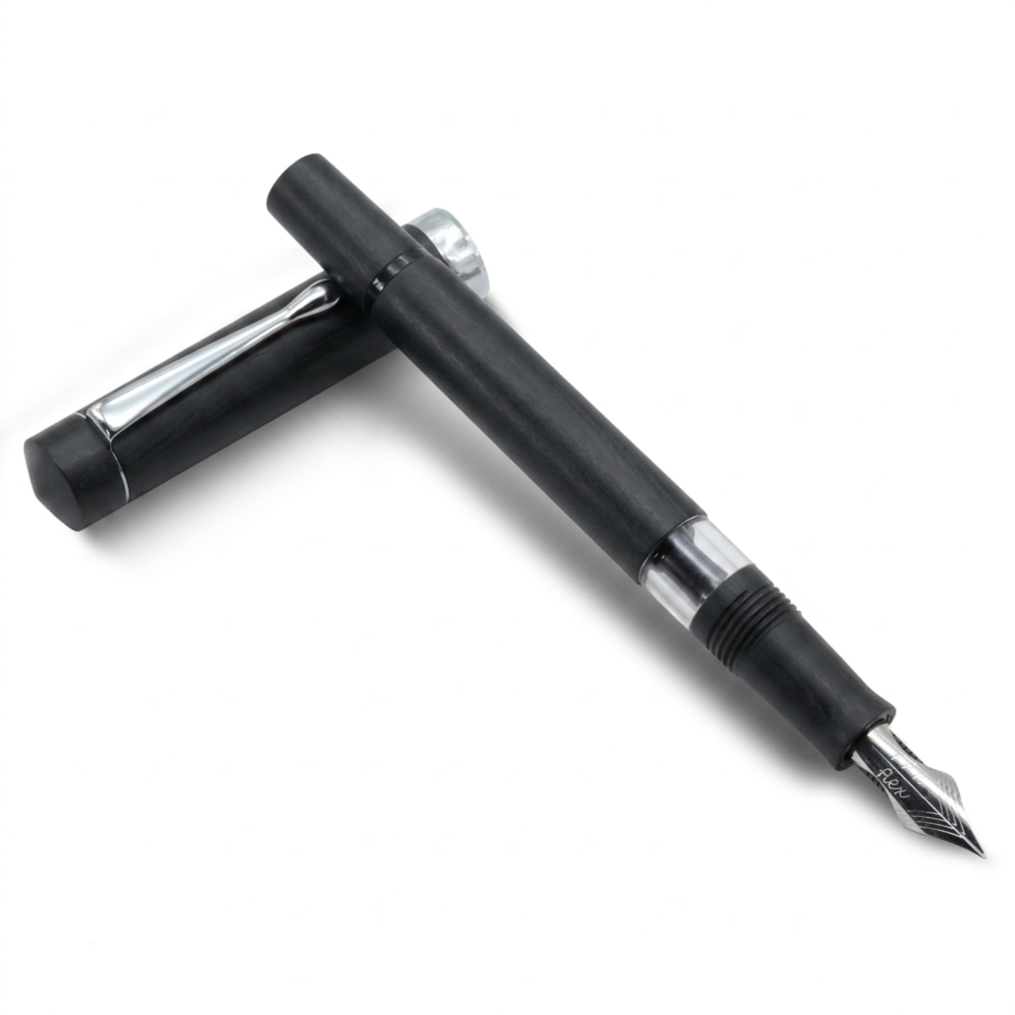 FPR - Plumas estilográficas recargables con pistón, de acero inoxidable, punta ultra flexible, caligrafía, características de cuerpo acrílico o ébonita, bolígrafos de lujo con diseño sin embrague