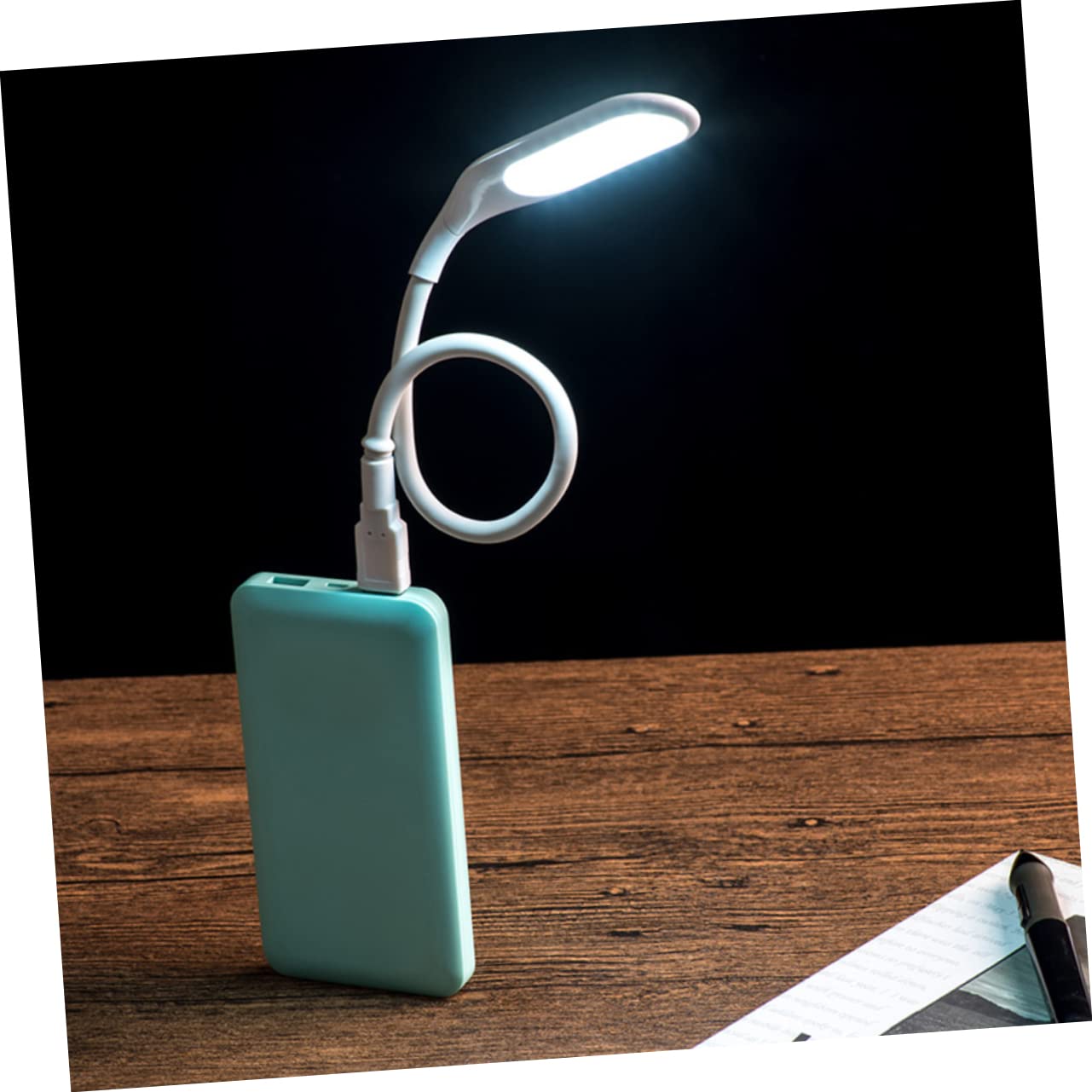 NUOBESTY 1Pc USB Night Light Dimmable LED Reading Lamp with Touch Control Flexible Gooseneck Design for Bedside Laptop Camping More Portable Lightweight