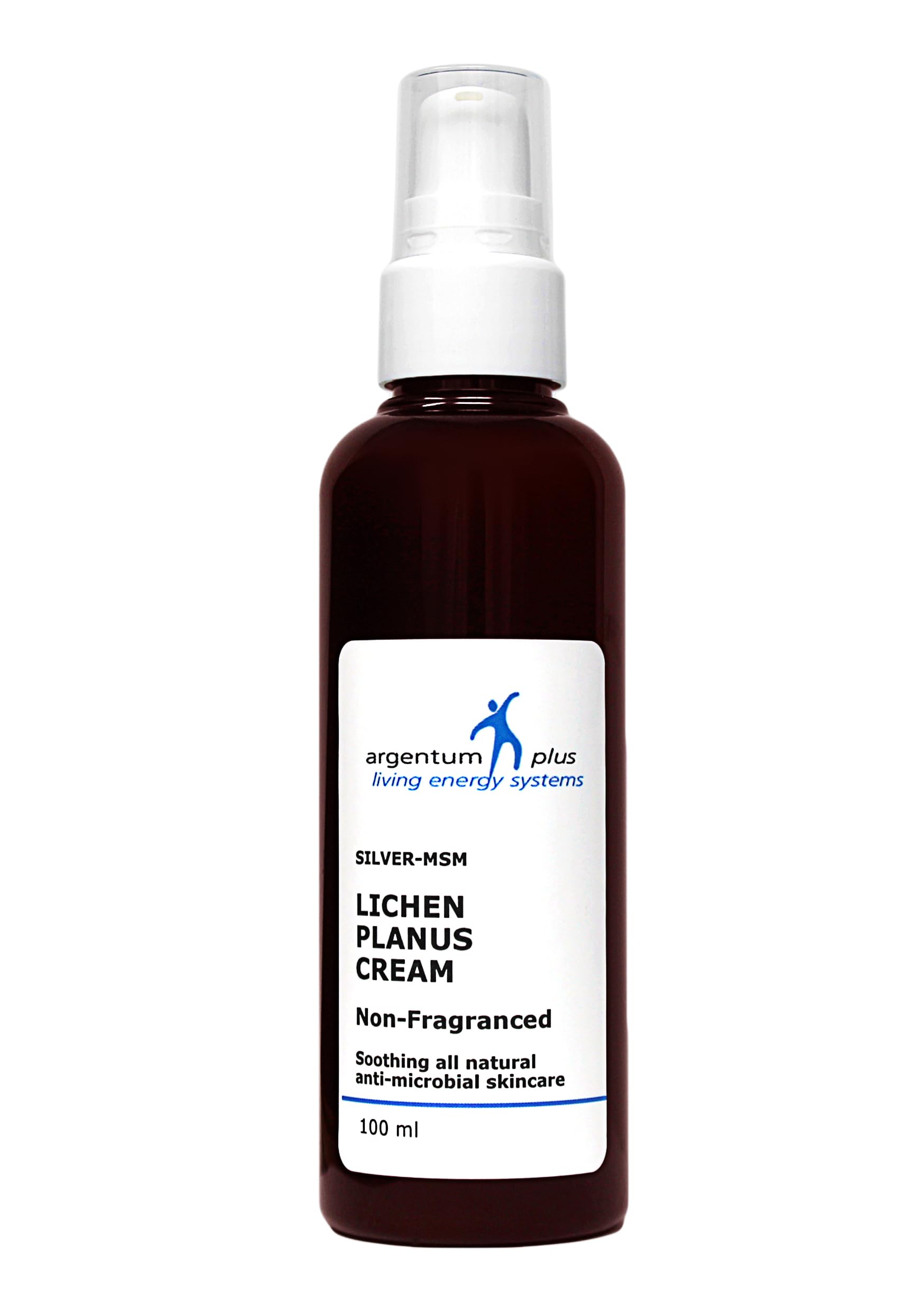 Argent-MSM Crème Lichen Planus Non Parfumée 100 ml | Pour les peaux sujettes au Lichen Plan