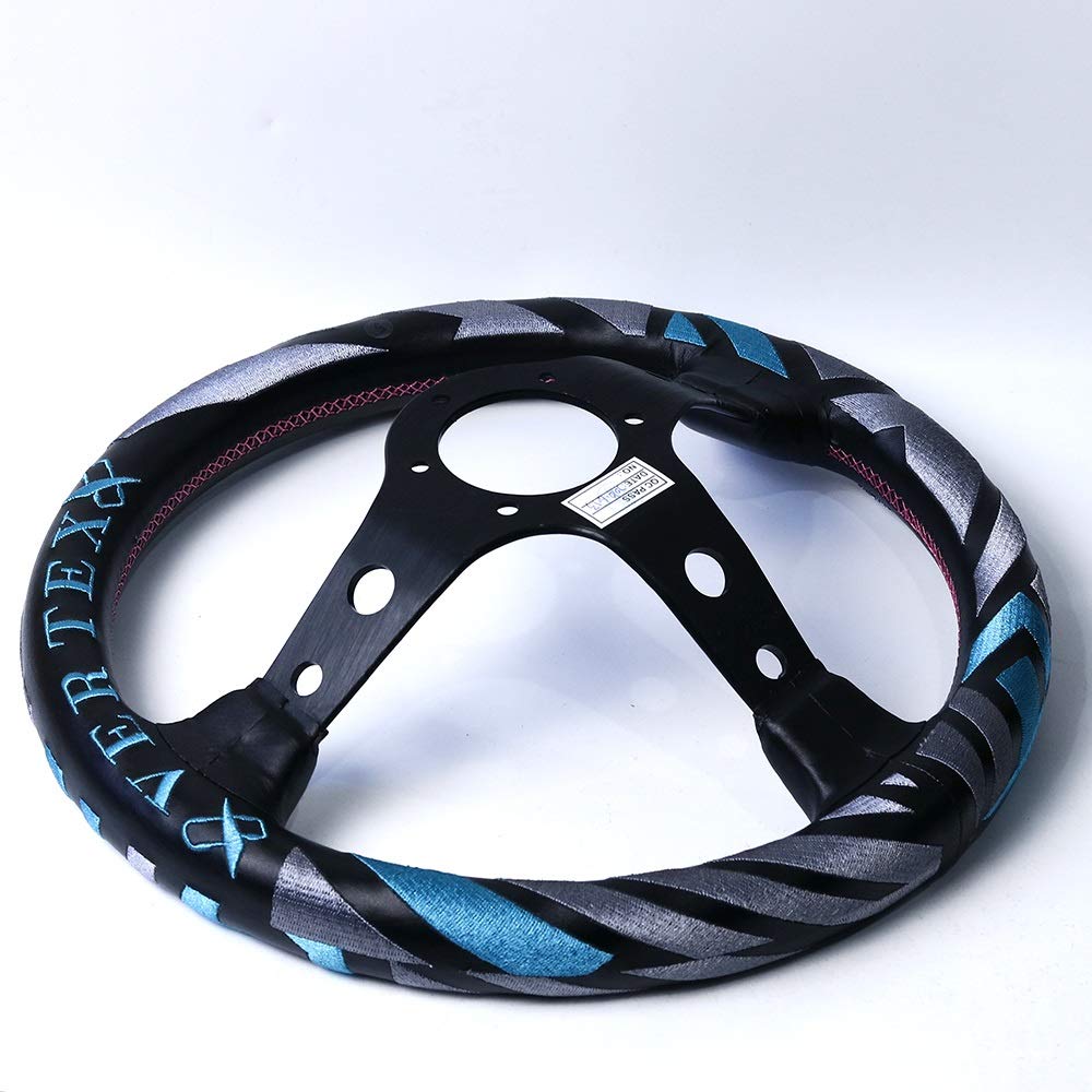 Sportlenkrad Vertex-Art 13inch echtes Leder Drift Sport Lenkräder Rallye Sportlenkrad
