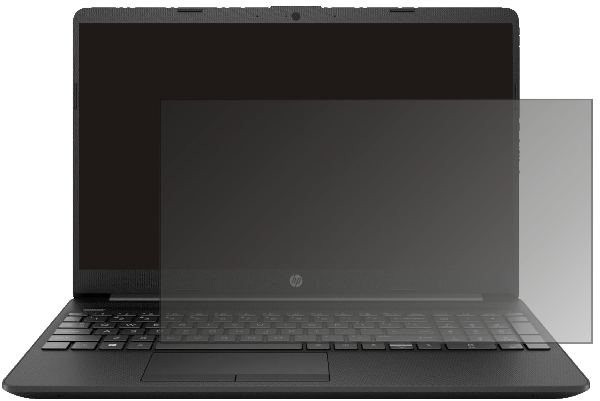 dipos Pellicola Privacy per HP Notebook 15 Zoll gw0542ng | Protezione schermo opaca Anti-Spia a 4 Vie, si adatta perfettamente, antigraffio, senza bolle, autoadesiva