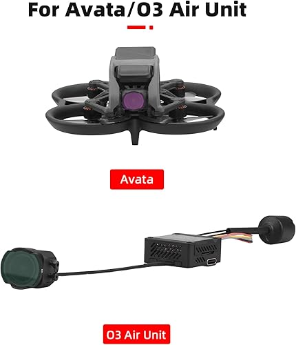 Miniatura 2 de BRDRC - Filtro de lente UV Avata, juego de filtros de protección ultravioleta para cámara compatible con avata droneO3 Air Unit Drone Accesorios