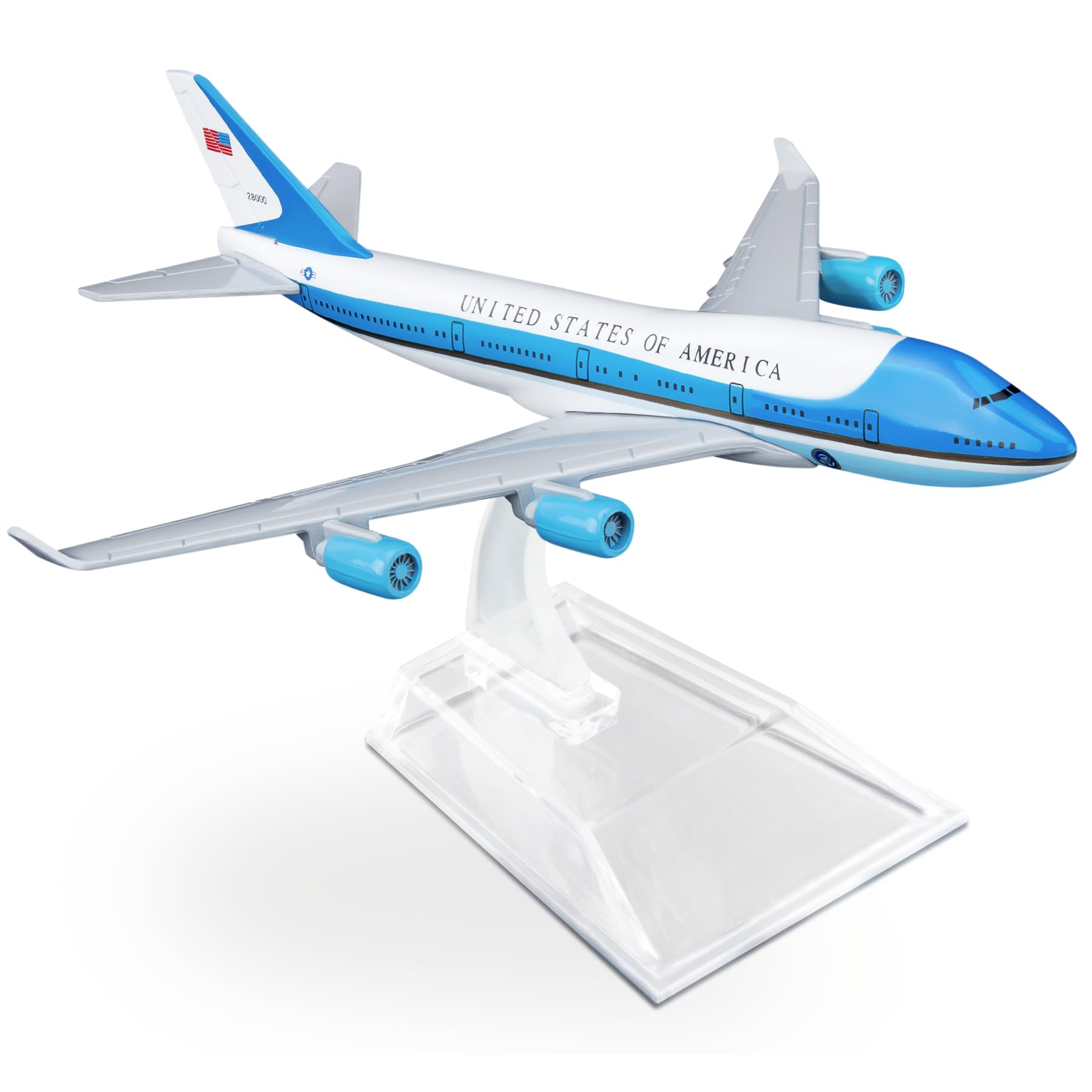 SimplyAir 1/400 Air Force One 747 Airplane Model Kits die-cast alloys Airplane Model for Collection and Display