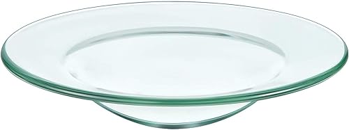 DGQ Calentador de aceite de repuesto de 45 pulgadas calentador de cera derretida plato redondo de cristal plato de vela plato de cera para cera