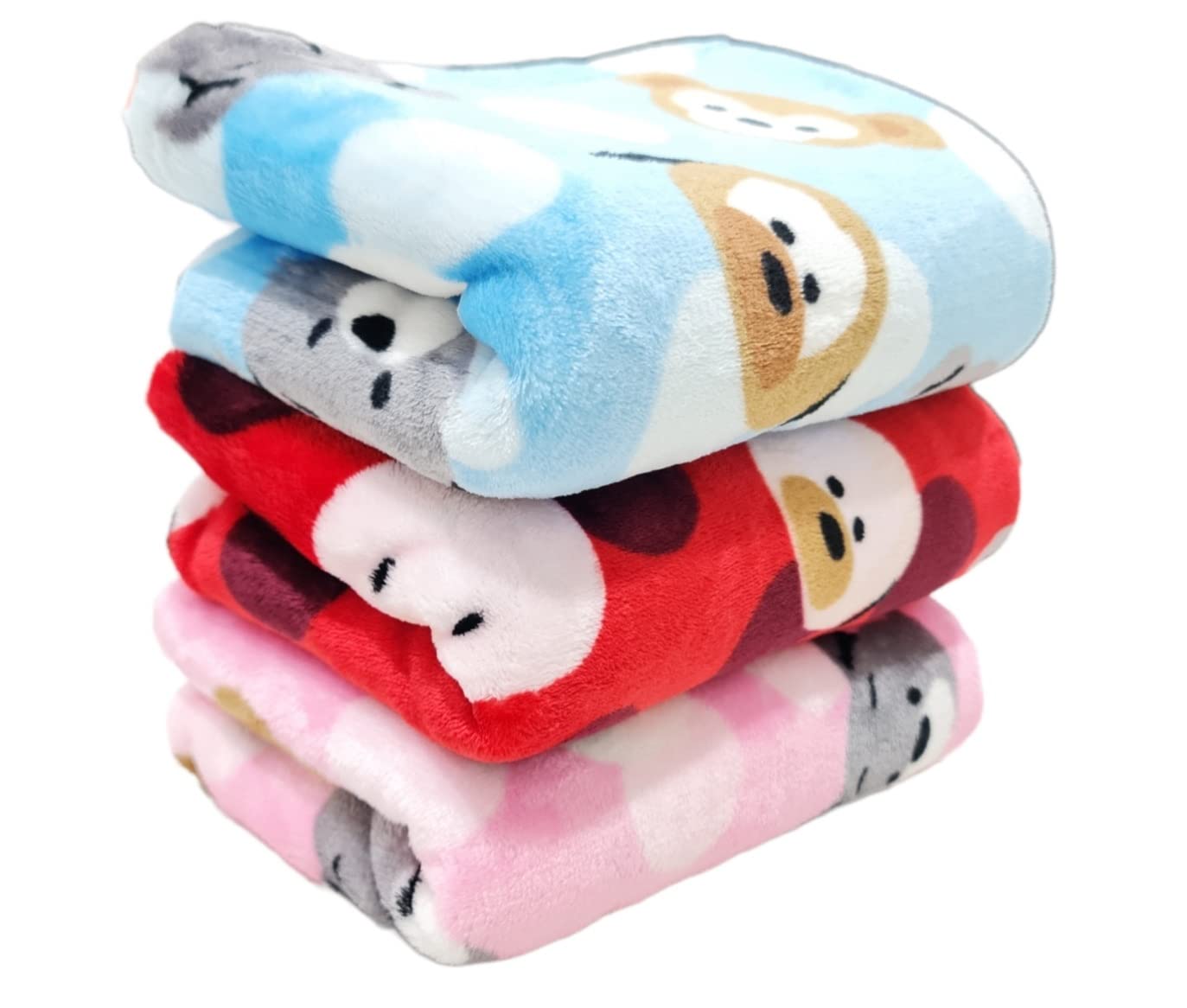 First Kick Baby Blankets Newborn Combo Pack of Hooded Soft Wrapper Cum Towel for Baby Boys and Baby Girls Pack of 3, pink, grey, navy, lightweight, Polar, Fleece, Flannel-image-20