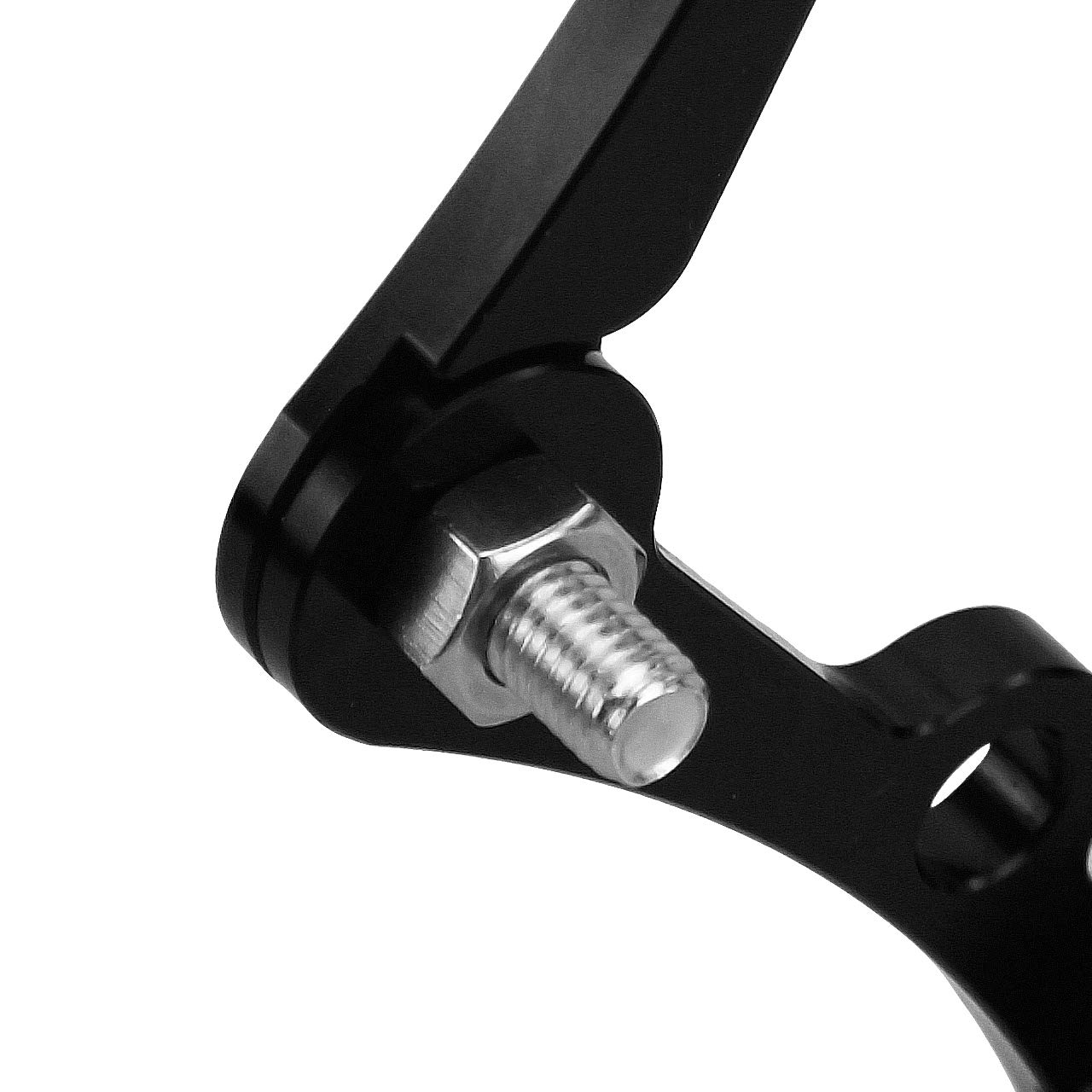 Universal Motorcycle Headlight Mount Bracket - Fits 39-41mm Fork Tubes, CNC Aluminum, Black