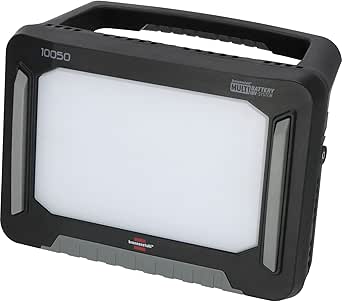 Brennenstuhl Professional Multi Battery Hybrid foco de trabajo LED 10050 MH (100W, 12500lm, IP55, compatible con baterías de 18V de 10 fabricantes diferentes, 5m, sin batería, Engineered in Germany)