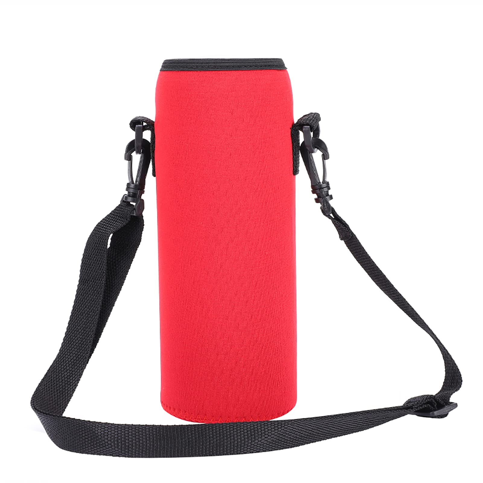 POENVFPO 1000ml Bottle Cover, Insulated Water Bottle Carrier Bag Pouch Outdoor Protector Sleeve with Strap for Travel (Red