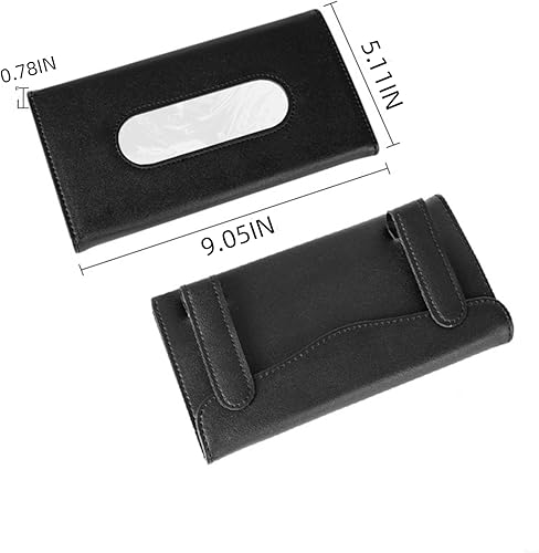 Miniatura 7 de Soporte para pañuelos de automóvil, tablero y sombrilla, productos de cuero para el interior del automóvil, caja de reposabrazos ampliamente