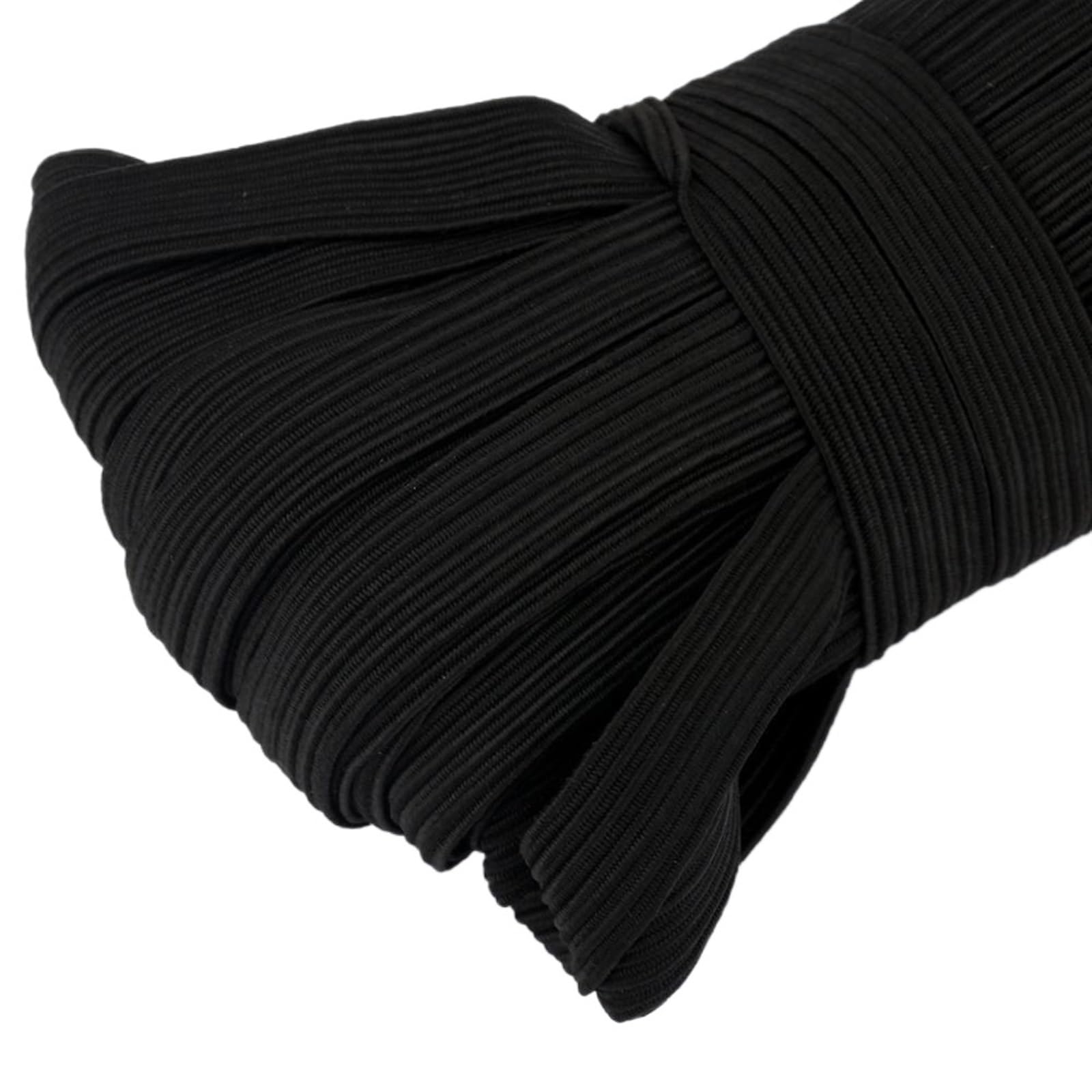 Flaches Gummiband für Nähen 3/4/5/6/8/10/12 MM Weiß/Schwarz Flache Bänder Gummi Hochzeit Kleid Band for DIY Seil Zubehör(Black,10 Meters-Width 3MM)