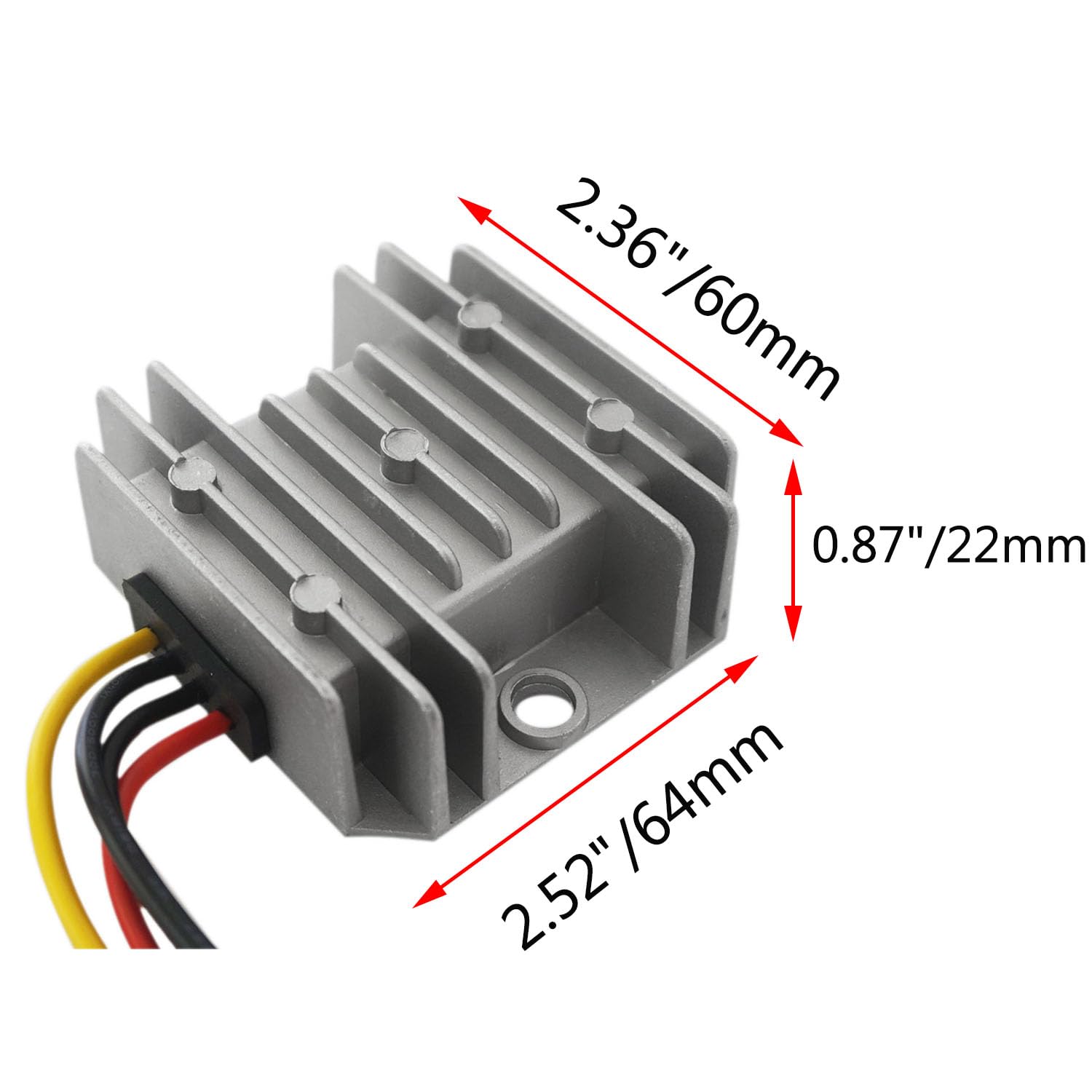 Convertitore DC-DC Buck da 12 V-90 V a 5 V 8 A 40 W, modulo volt Step Down impermeabile IP68, trasformatore di volt per sistema audio auto, navigatore di mappe automatiche, camper