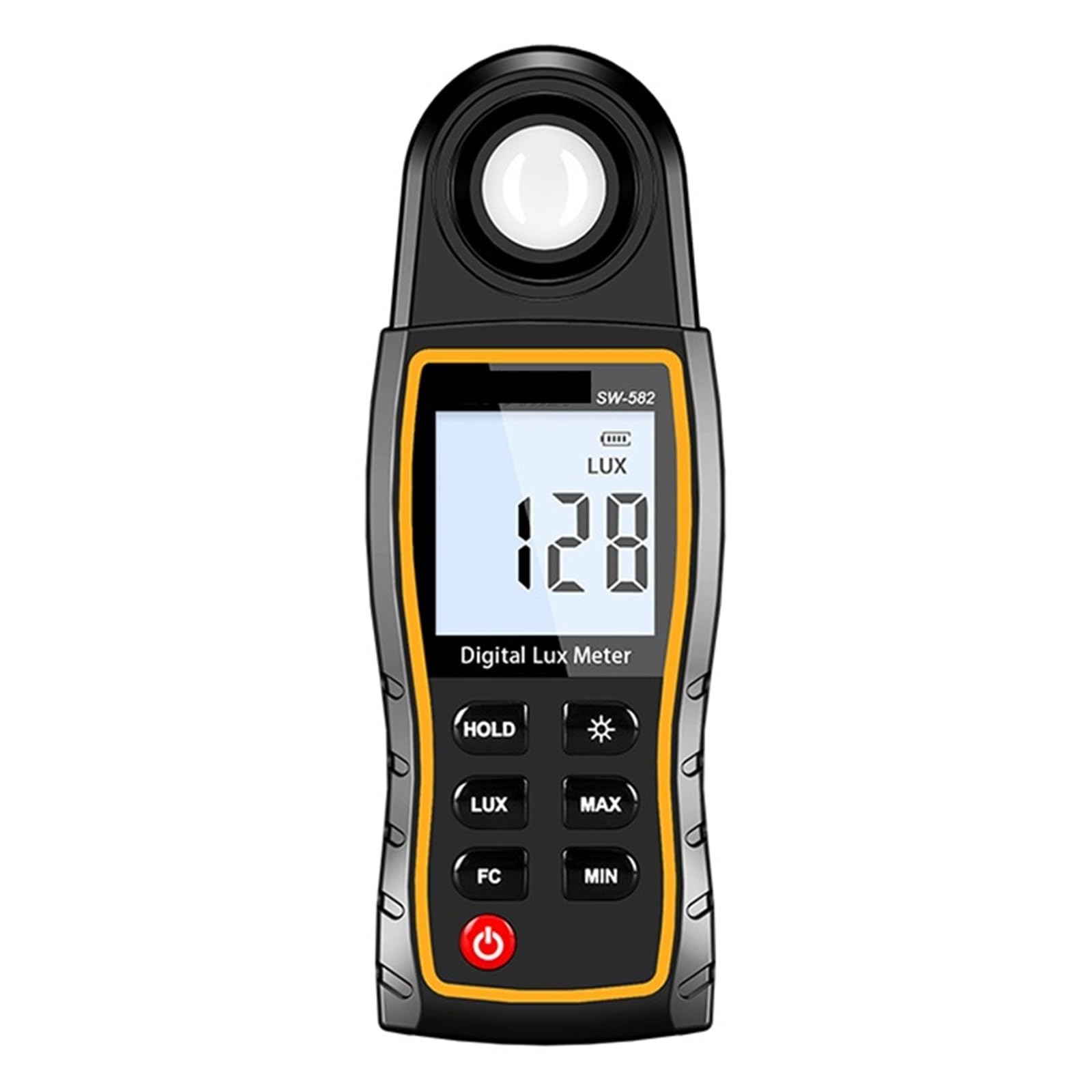 Medidor De Lux Digital SW-582 Luz 199.900 Sensor Giratorio Lux/FC Iluminómetro Alta Precisión Fotómetro Probador Amplio Rango, Alta PrecisióN